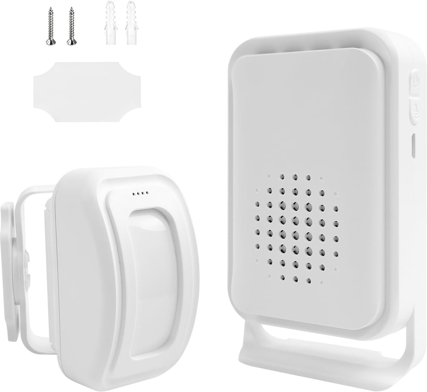 SnelShoppen - Passage Detector met Bewegingssensor en Alarm - Draadloze Deuralarm, 22 Ringtones, 100° Detectiehoek, 6-8 m Bereik, Veiligheidsoplossing