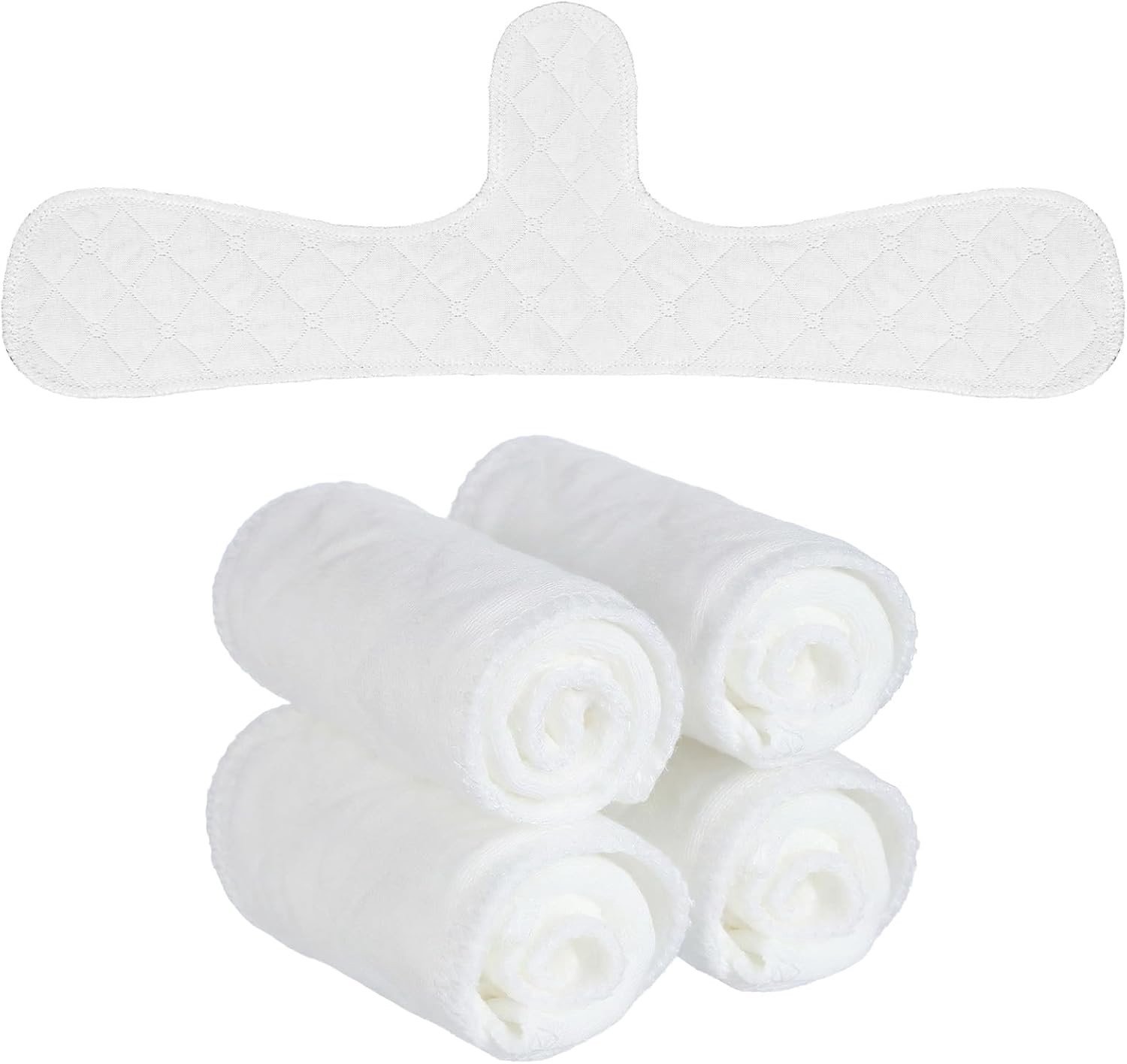 4-Pack Herbruikbare Katoenen Borstpads - Wasbare Zweetpads voor Onder de Beha, Ideaal voor Comfort en Bescherming tegen Zweet