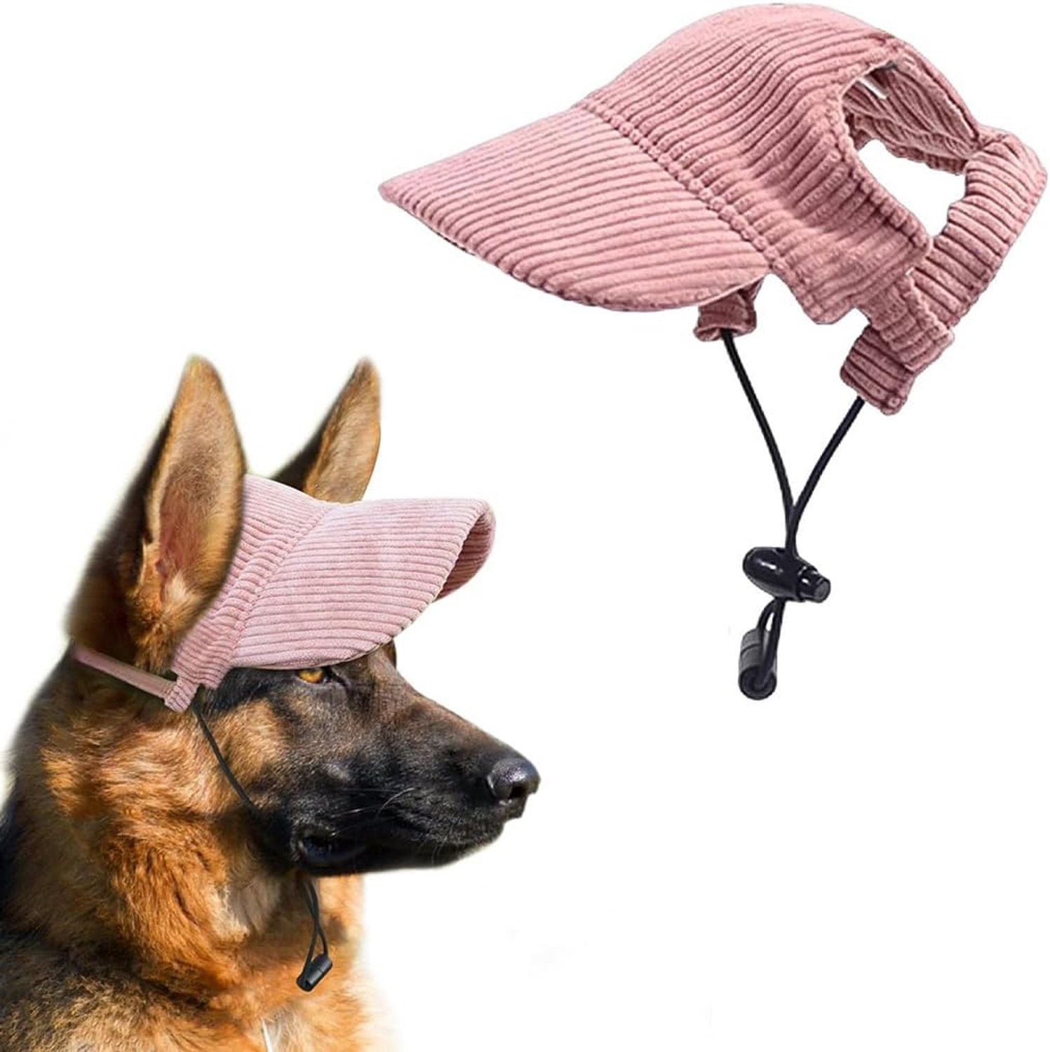 Honkbalpet voor honden, sporthoed voor huisdieren en verstelbare riem, zomerreishoed, buitenpetten voor huisdieren voor - Vemera