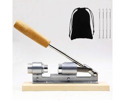 Artcome Heavy Duty Pecan Nut Cracker Tool with 1 Flannel Bag & 4 Picks, Wooden Handle Base - ShopVlot