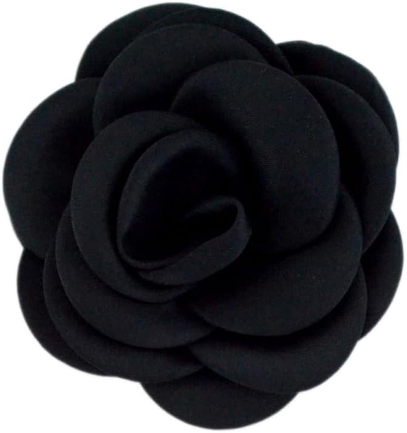 Wambere Pack of 10, Diameter 9 cm, Satin Camellia Flower Head with Burnt Edge, Flower Heads, Rose Heads, Artificial - ShopVlot