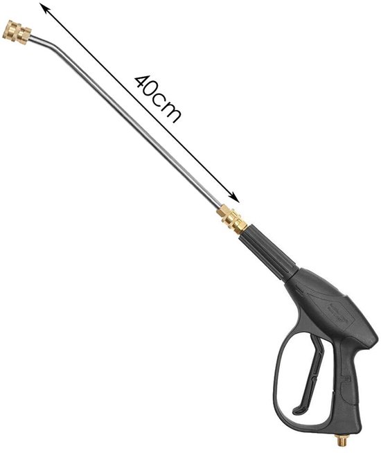 Hogedrukreiniger Gootreiniging Stang, 13 inch (35cm) Roestvrijstalen Schuine Verlengstang Lance, Hogedrukreiniger Gootreinigingsstang (1/4 Inch Quick Connect Release) — afbeelding 3