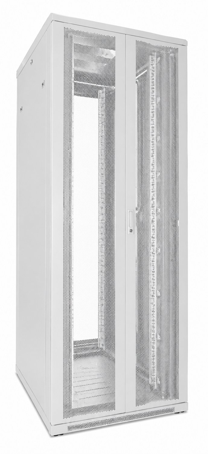 DSIT 47U witte serverkast met dubbele geperforeerde voor- en achterdeuren 800x800x2200mm (BxDxH) - serverbehuizing - serverrack - 19 inch