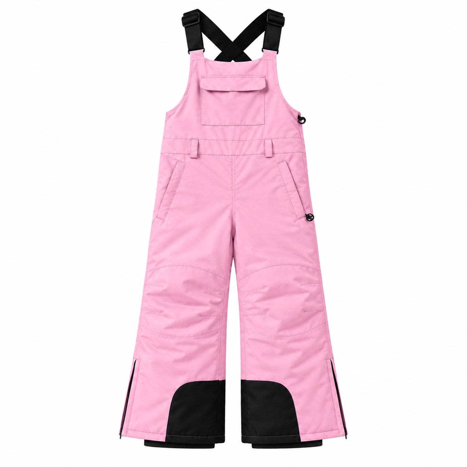 Ducksday Skibroek Kinderen – Waterdicht – Warm & Ademend – Wintersportbroek met Bretellen – EM Roze