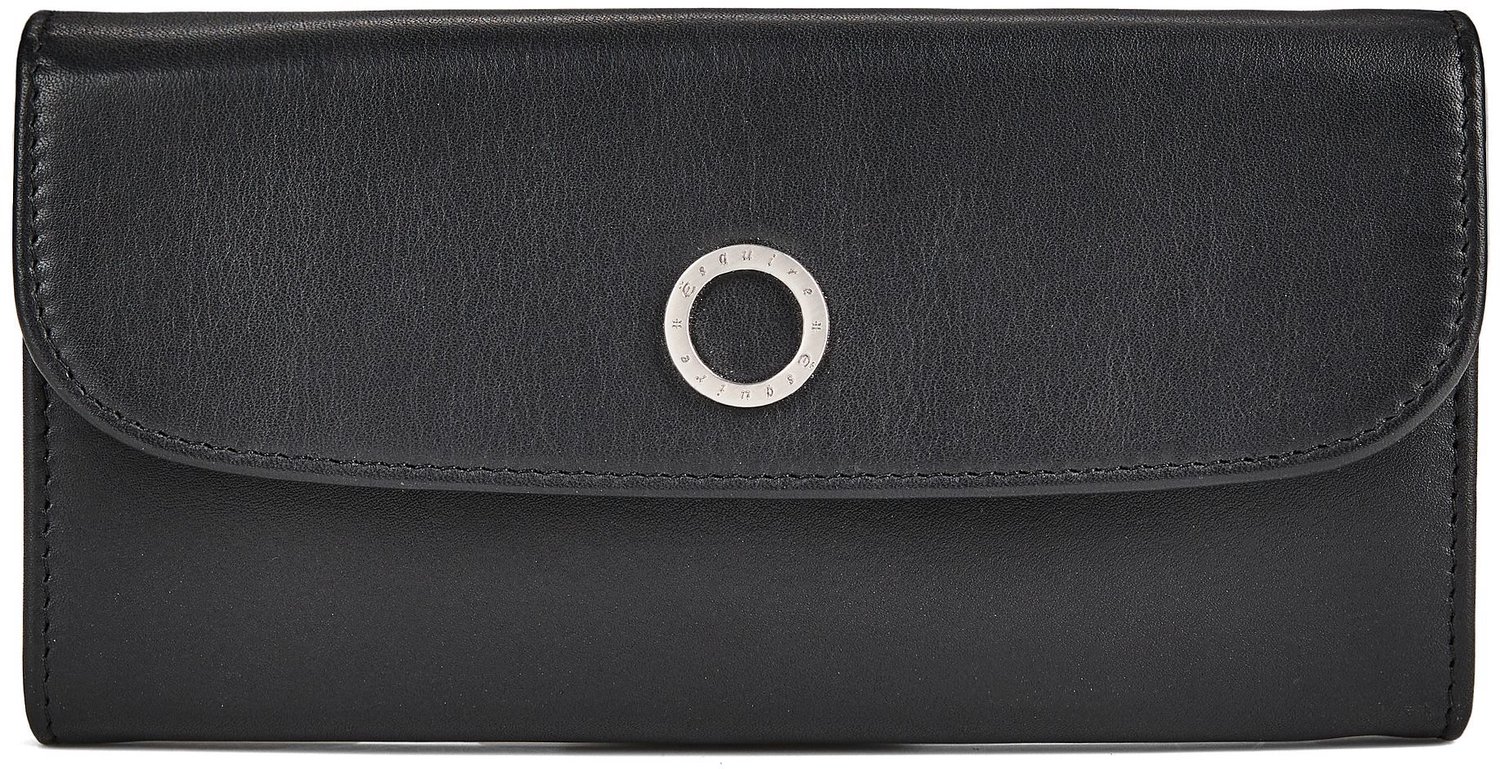 Esquire Leren portemonnee Viktoria Ladies Long Wallet Black zwart