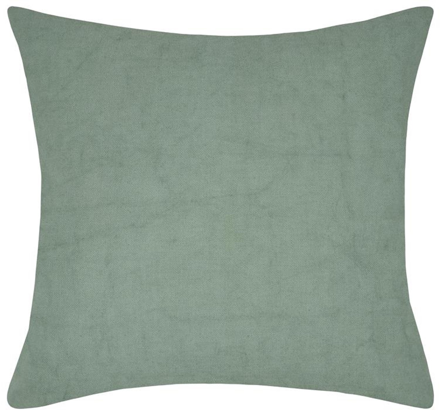 Stof Decoratieve kussenhoes, van katoen, LORIS, 40 x 40 cm - groen