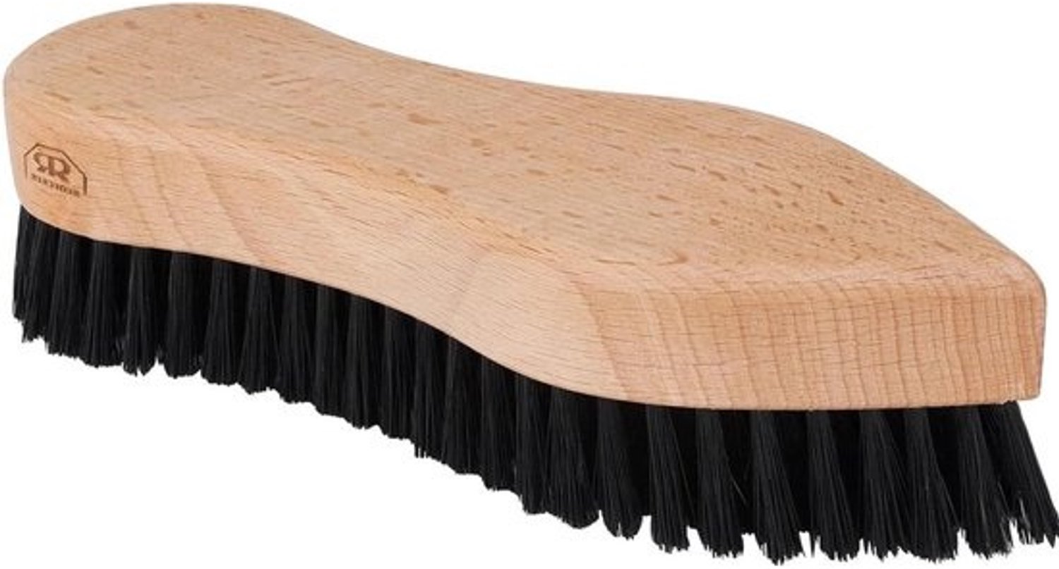 Kledingborstel - Meubelborstel en ontpluizer - Verwijdert stof - Harde natuurharen - 18 cm - Zwart