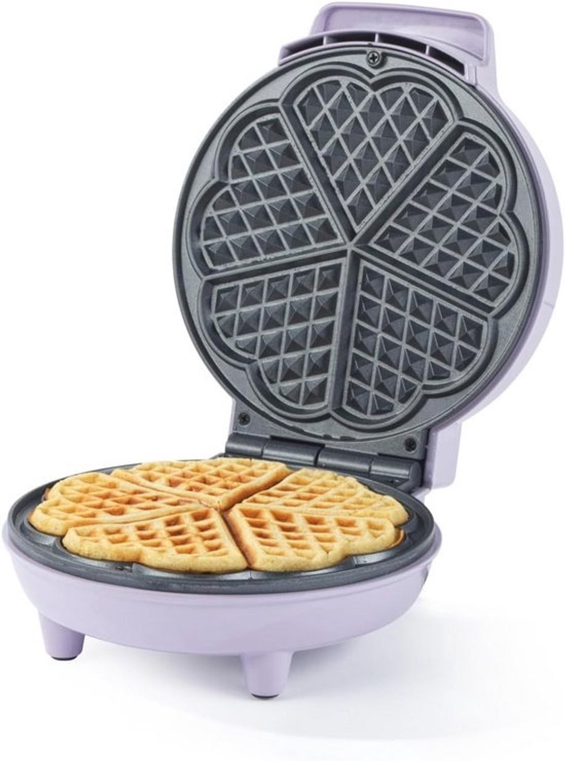 Hartvormig wafelijzer - 18 cm - PFAS-vrij - Temperatuur verstelbaar