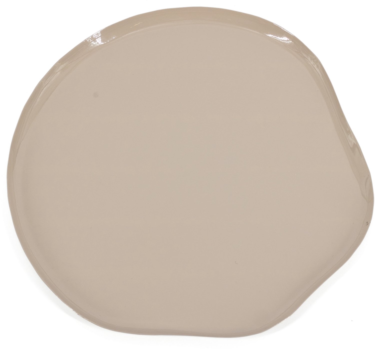 Metalen dienblad Shin L glossy sand