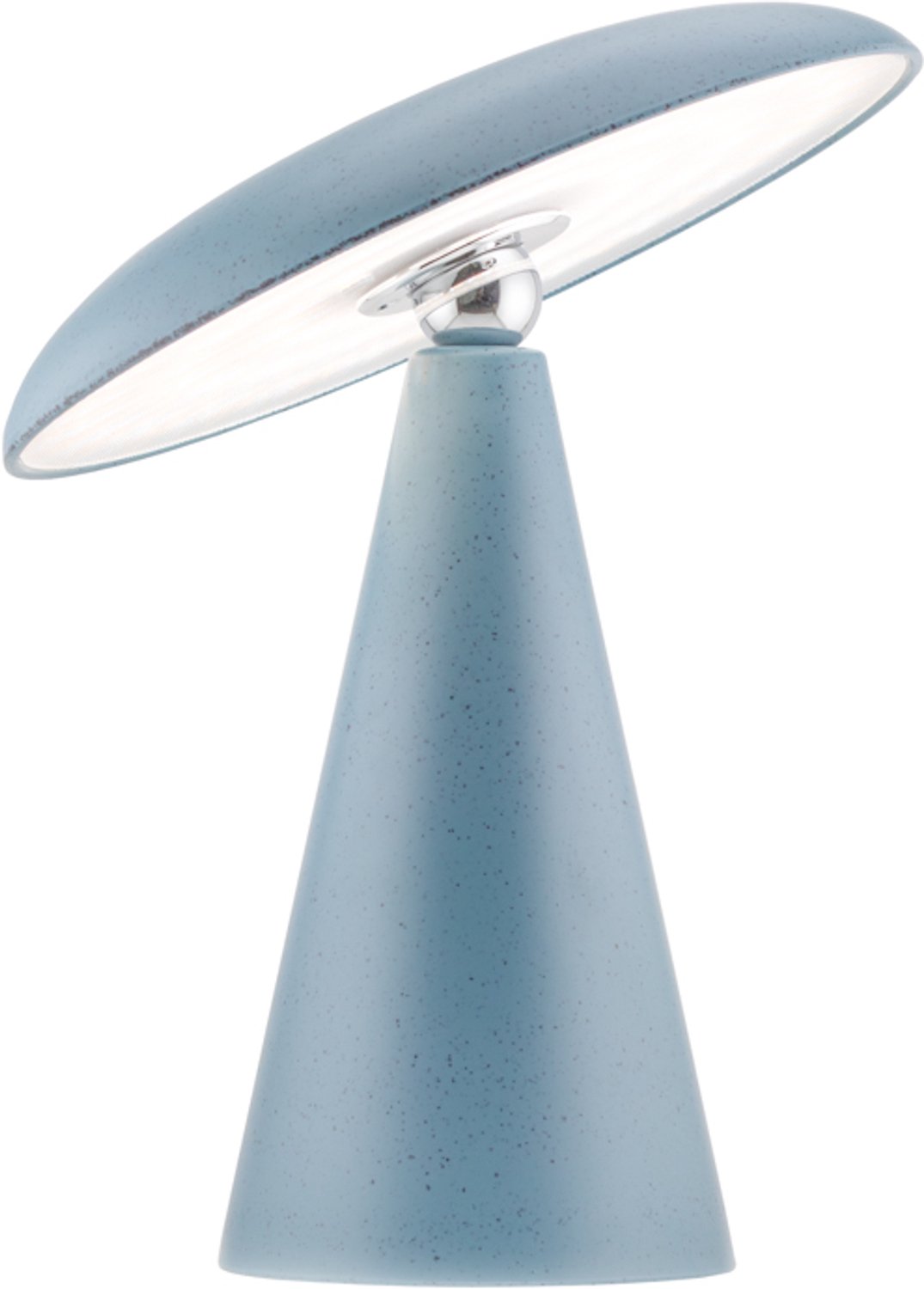 Bureaulamp Mush LED op accu mat blue dots