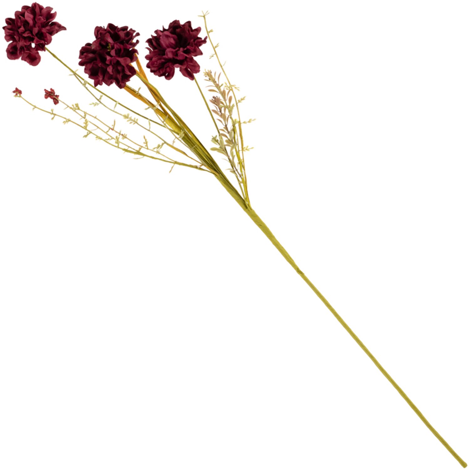 Veldboeket melaleuca 74cm burgundy