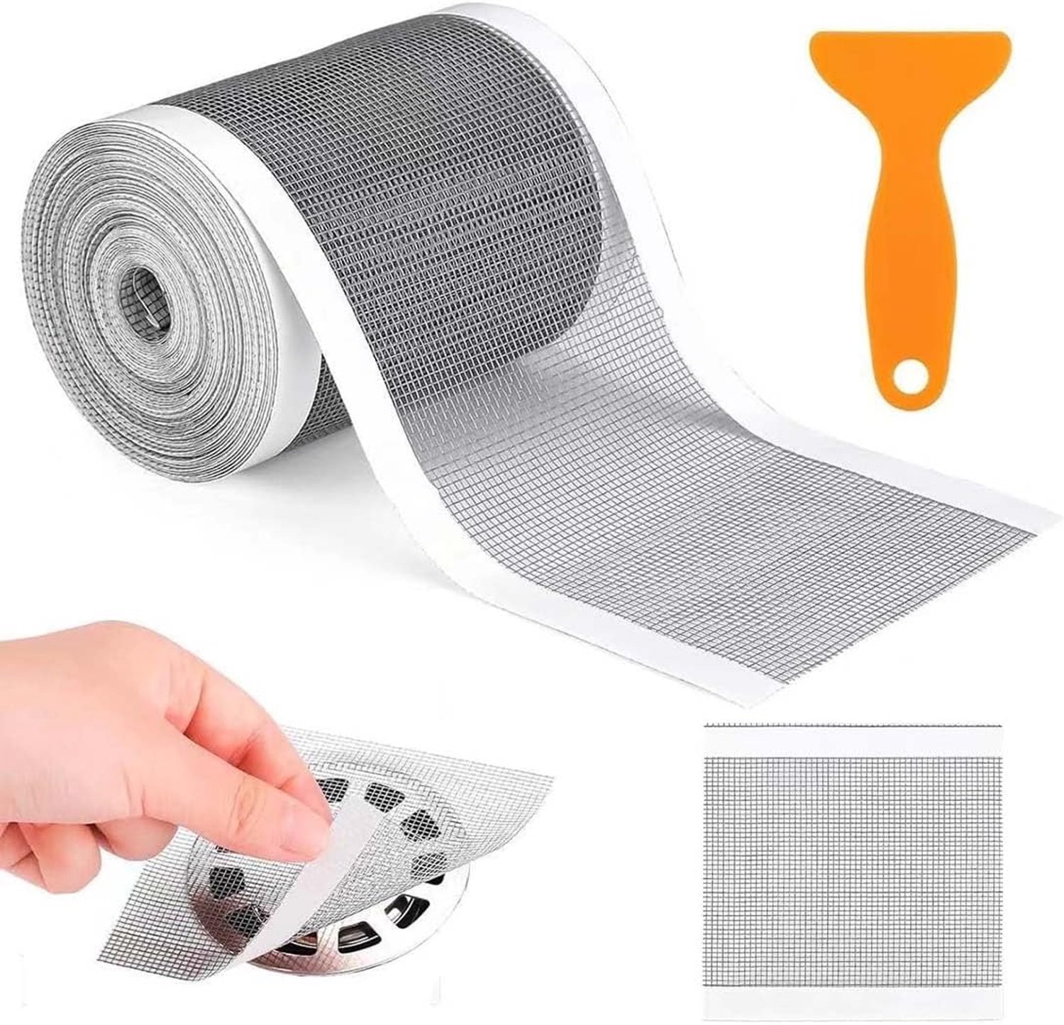 Haarvanger voor douche - zelfklevende haarfilter - waterdicht polyester - voorkomt verstopte afvoer - ServiceTopper
