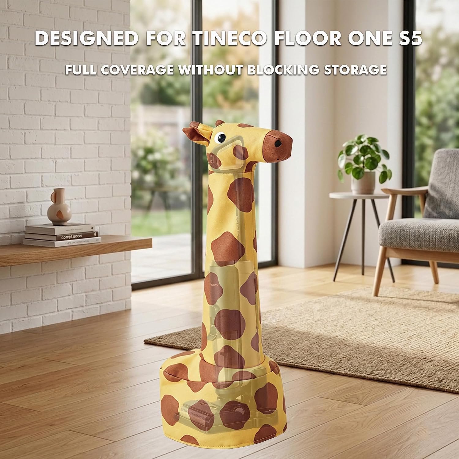 Stofbescherming voor Tineco Floor ONE S5 - giraffenmotief - schattige stofzuigerhoes - ServiceTopper – foto 5