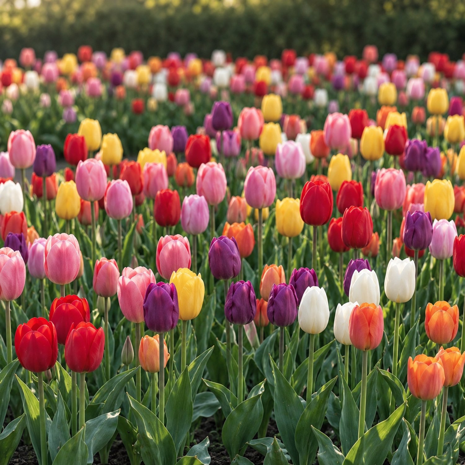 Tulp (Tulipa) - en Triumph Mix - (XL-Verpakking) - Snijbloemen - Voorjaarsbollen - bloeit in April / Mei