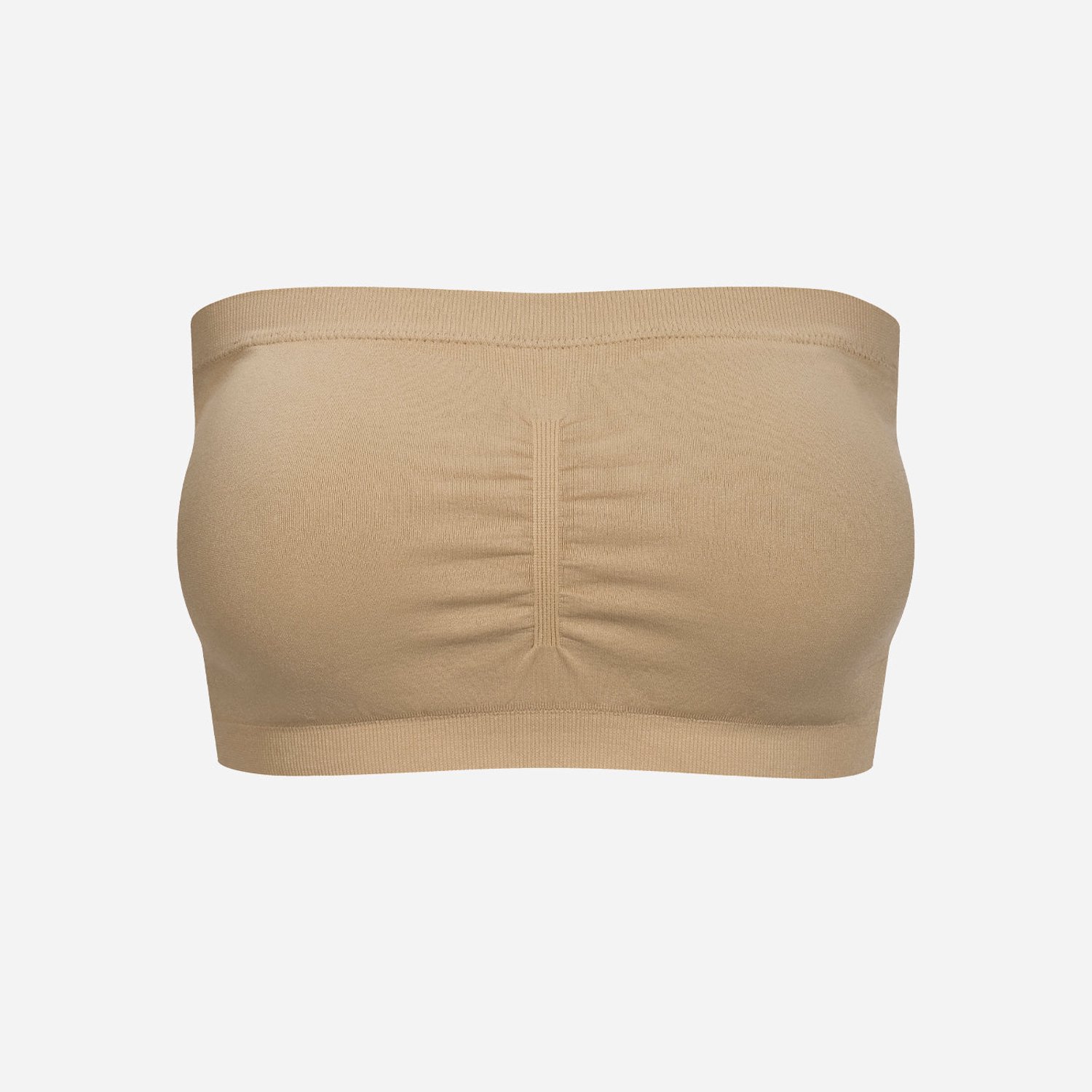 cfab Bandeau-bh - beige - BH Zonder Beugel Voorgevormd - Ondergoed - Naadlos