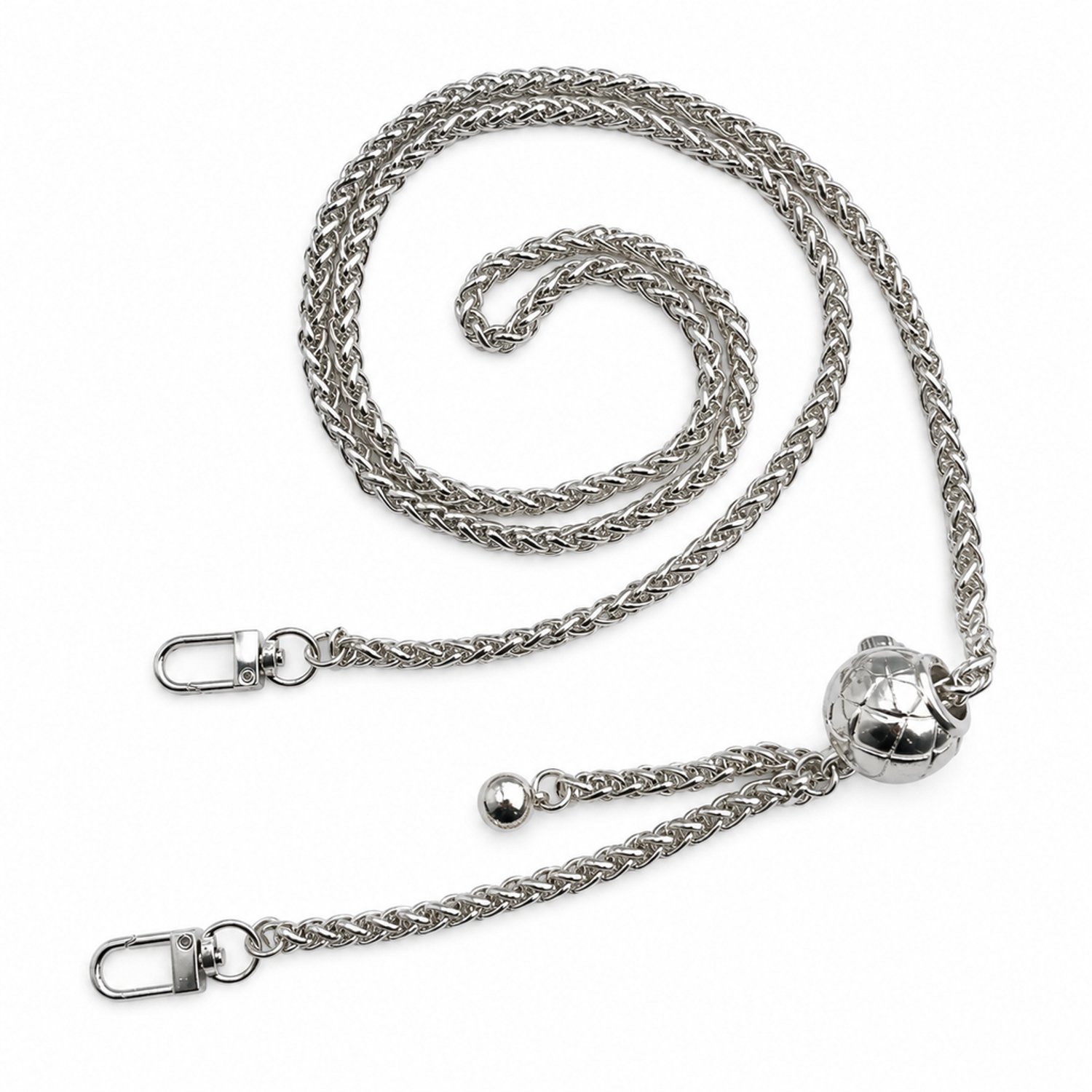 Telefoonkoord - verstelbare metalen crossbodyketting met twee metalen sluitingen, individueel verpakt