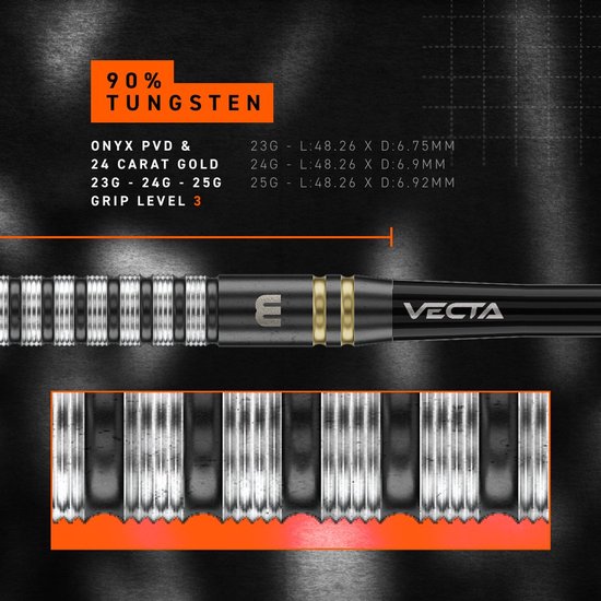 Winmau Gian van Veen TS Switch Point 90% - Dartpijlen van Winmau — afbeelding 5