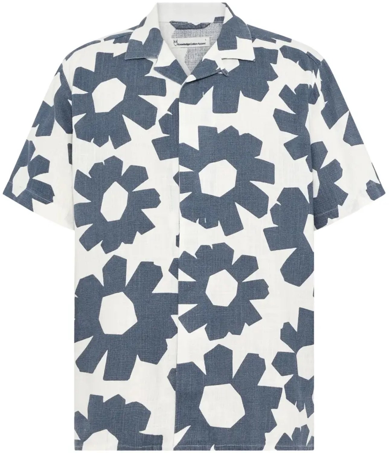 Linnen Casual Shirt KnowledgeCotton Apparel Blauw