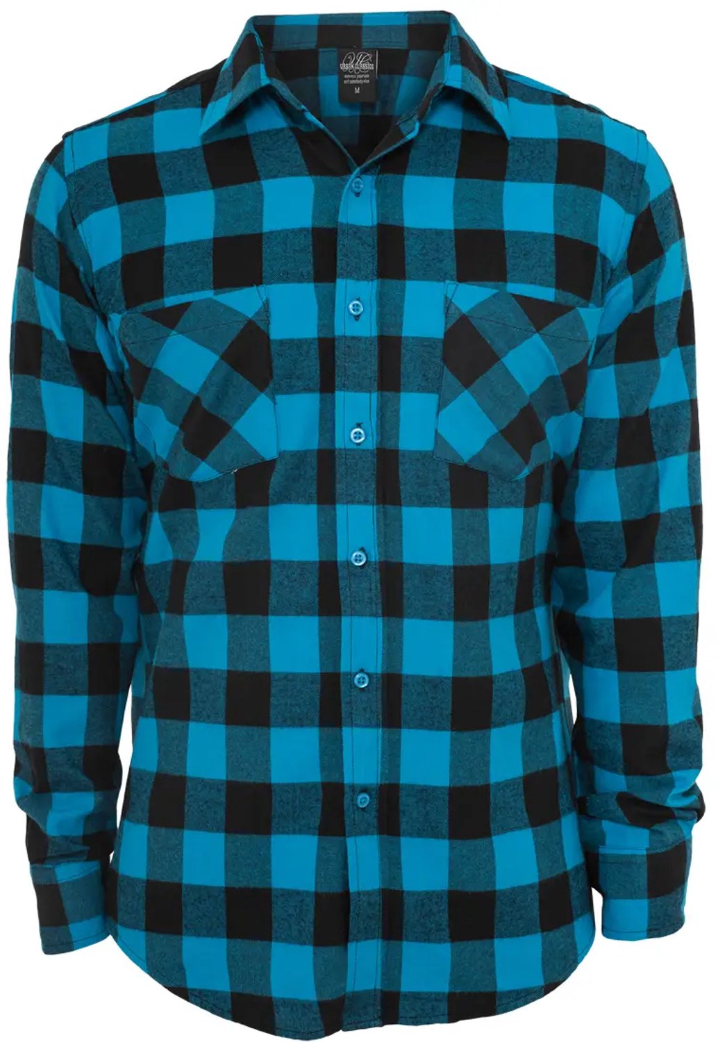 Shirt Urban Classic flanell Zwart