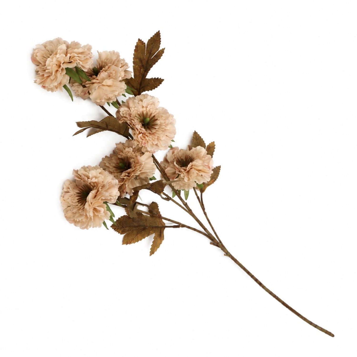 Kunstbloem Chrysant 76cm off-white