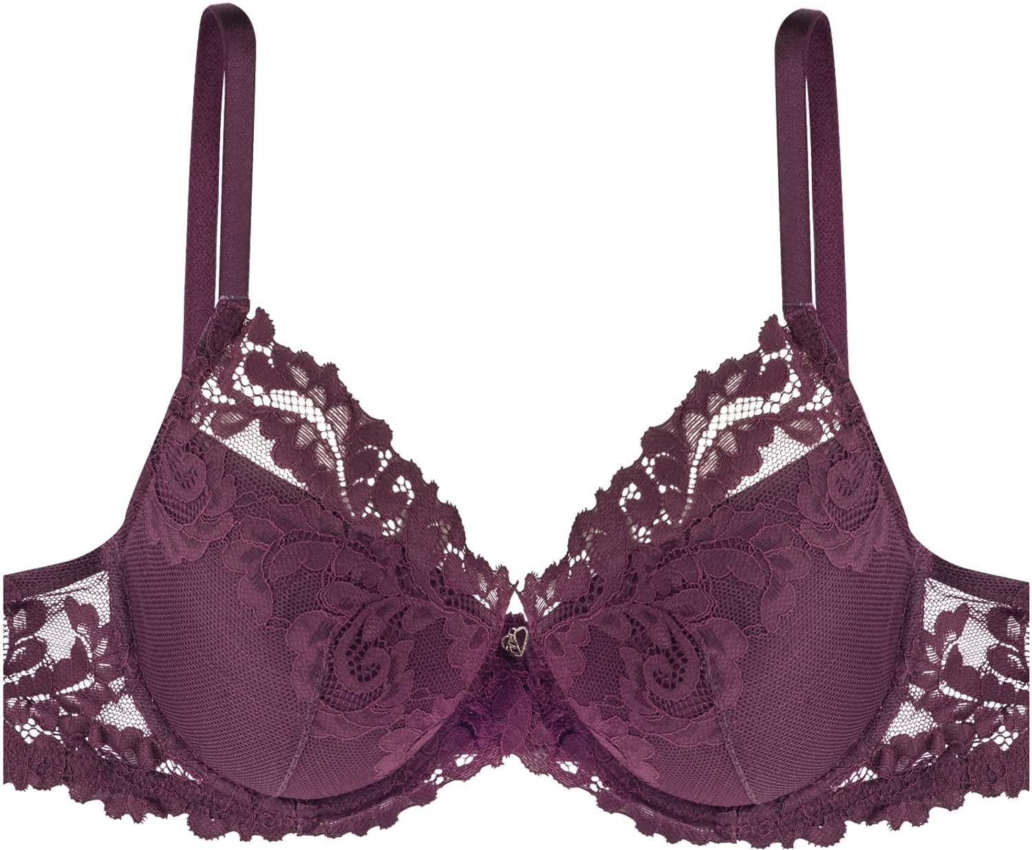 ESOTIQ Lynn - Push-upbeha - 70F - Mahoniebruine kant - Uitneembare vullingen