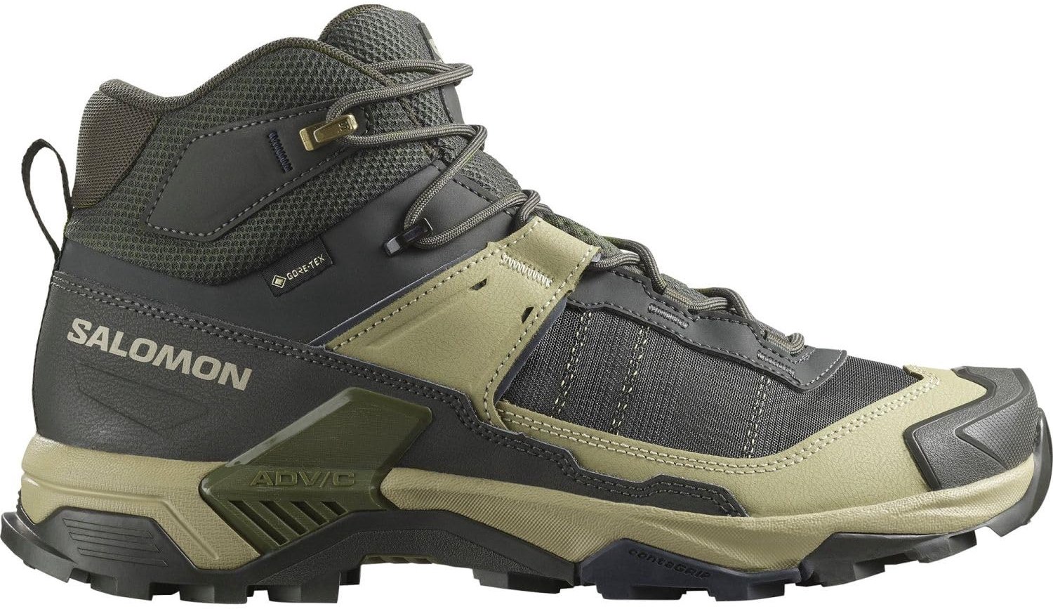 Salomon X Ultra 5 Mid GTX - Wandelschoenen - Grijsgroen - 42 2/3 EU