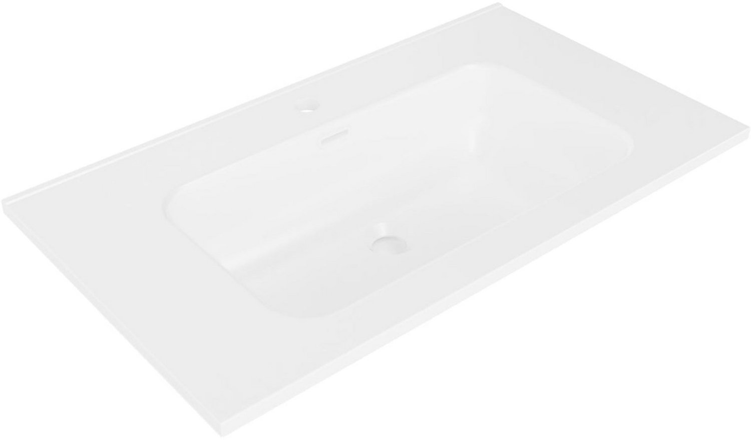 Wiesbaden Bajo Wastafel 80 x 46 x 1,8 cm Keramiek - Mat Wit