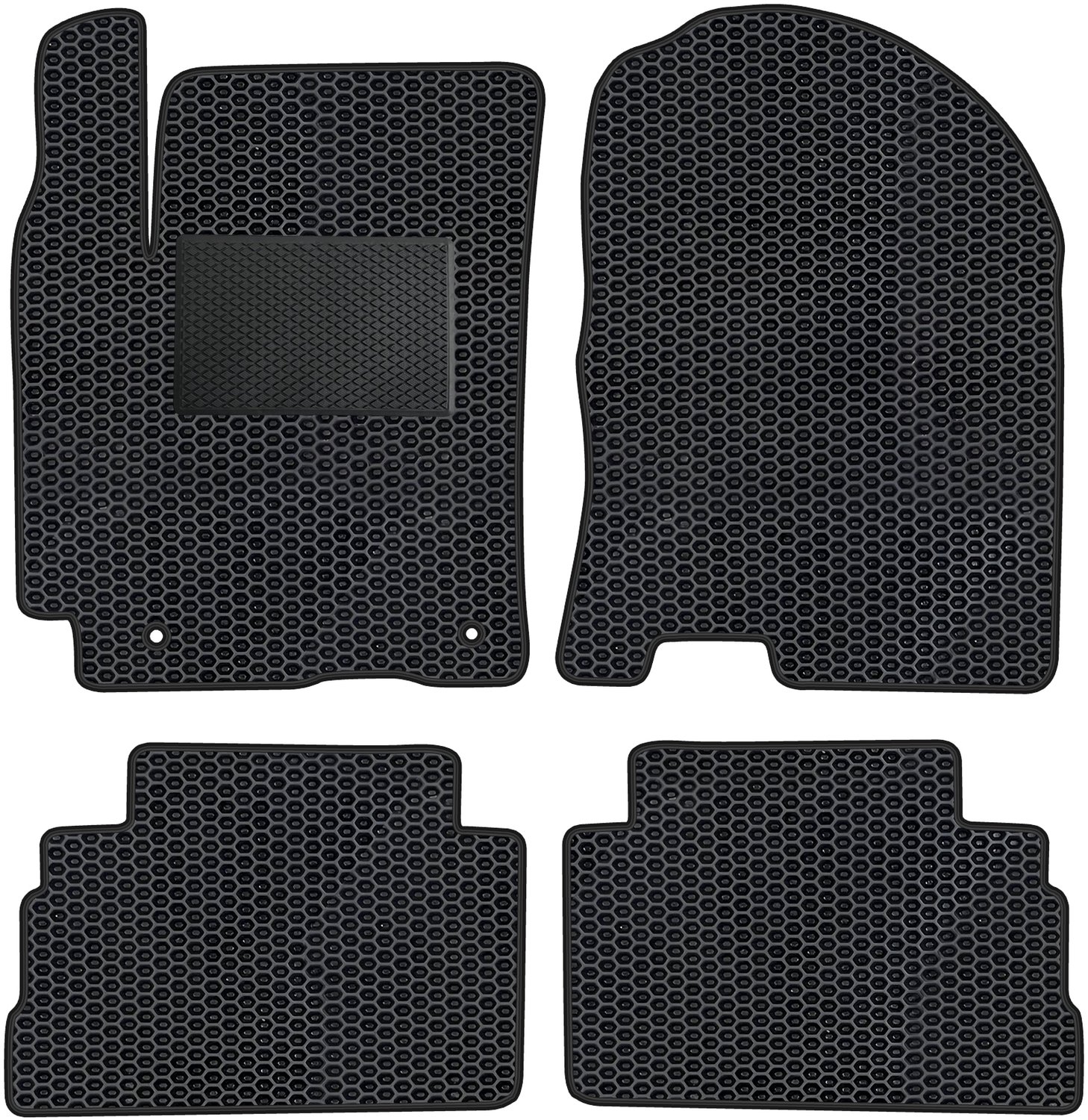HY034_EVA_POD - Complete set auto vloermatten - Geschikt voor Hyundai Kona - Duurzaam - Waterdicht