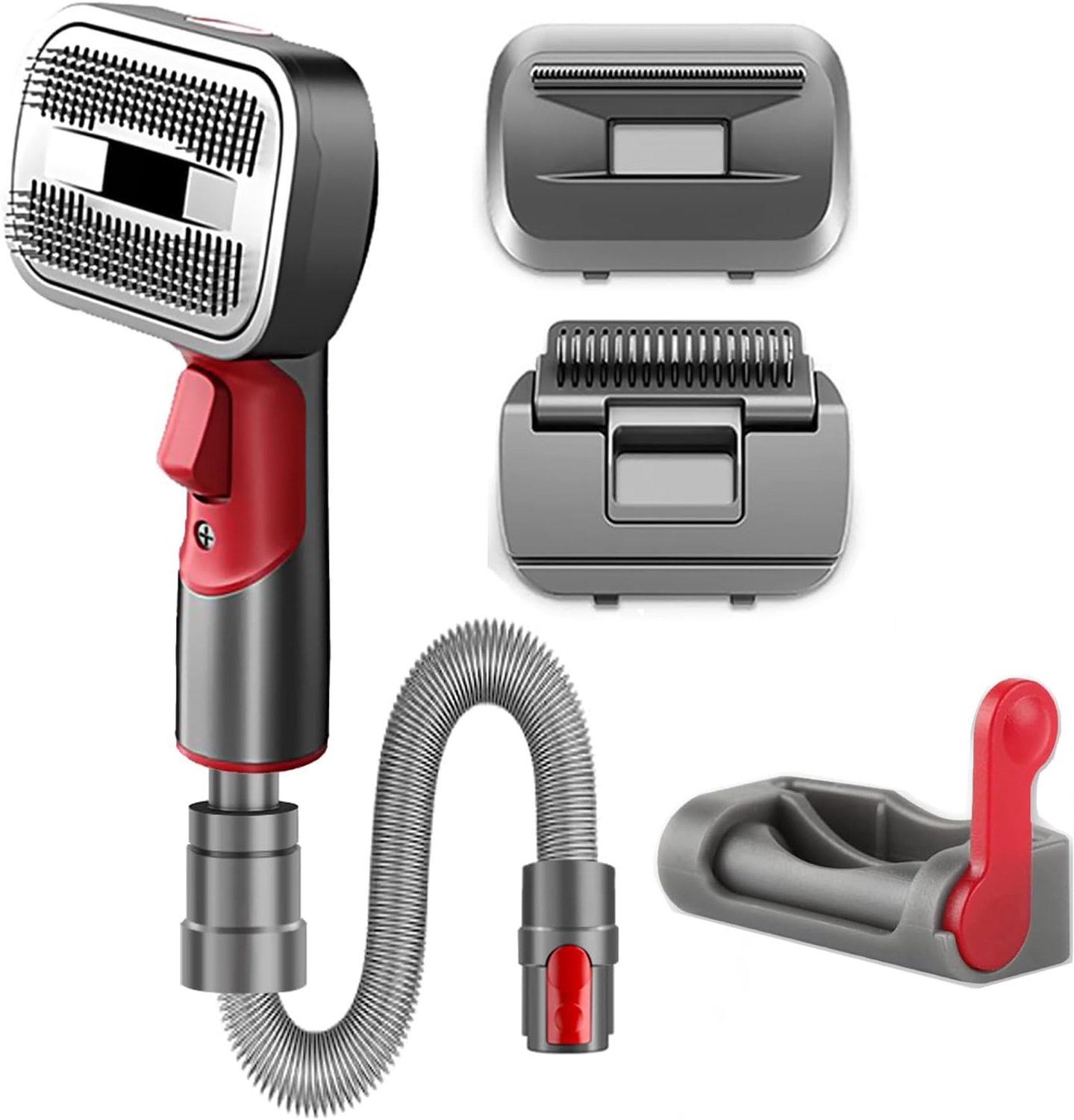 Hondenverzorgingsset voor Dyson V7, V8, V10, V11, V12, V15 - verlengslang 40-150 cm - hondenborstel - Vemera