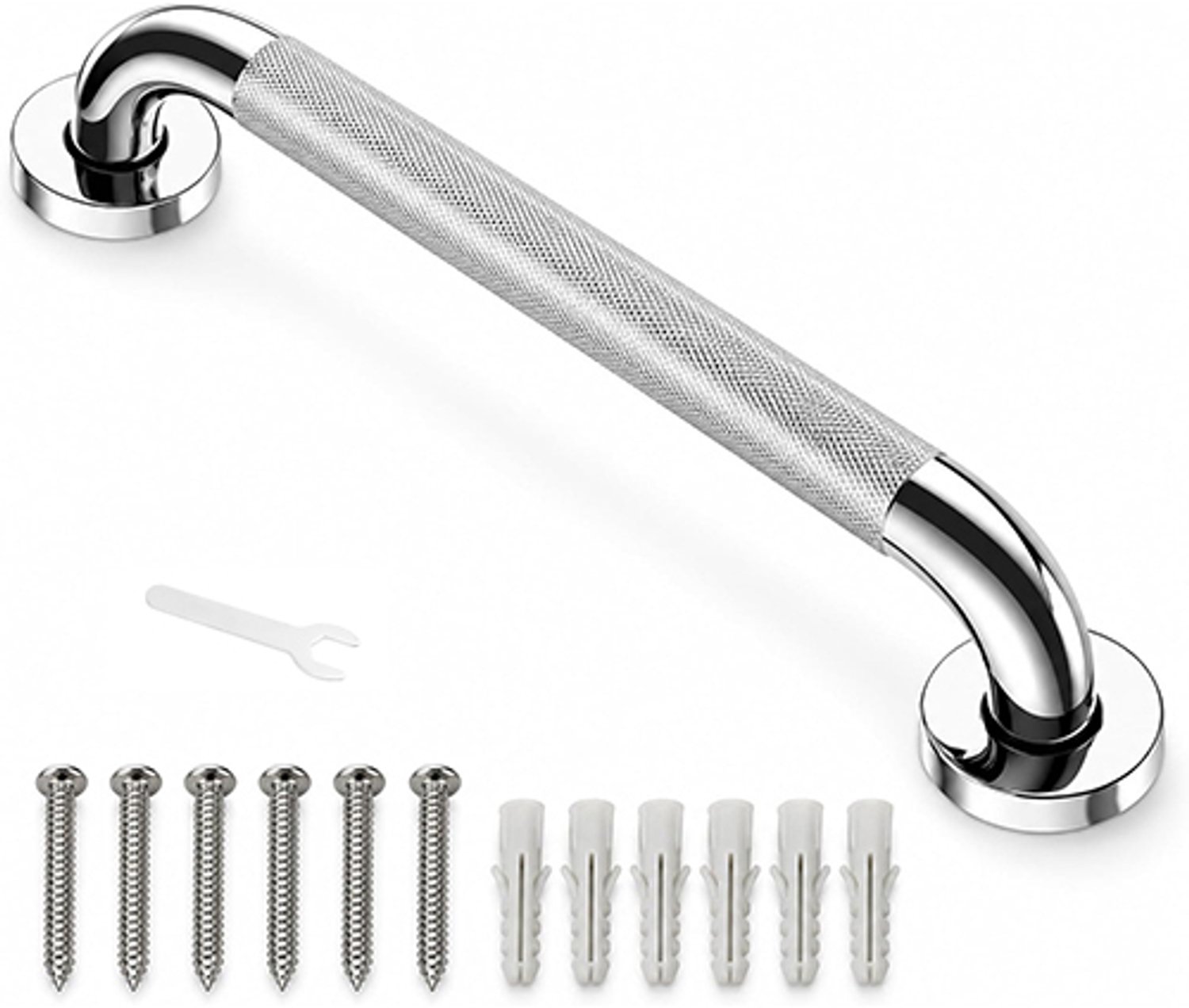 Lifhelpe Veiligheidsgreep - Trapbeugels voor ouderen - Antislip Oppervlak - RVS Steunbeugel – Voor Badkamer en Trap - 30 cm