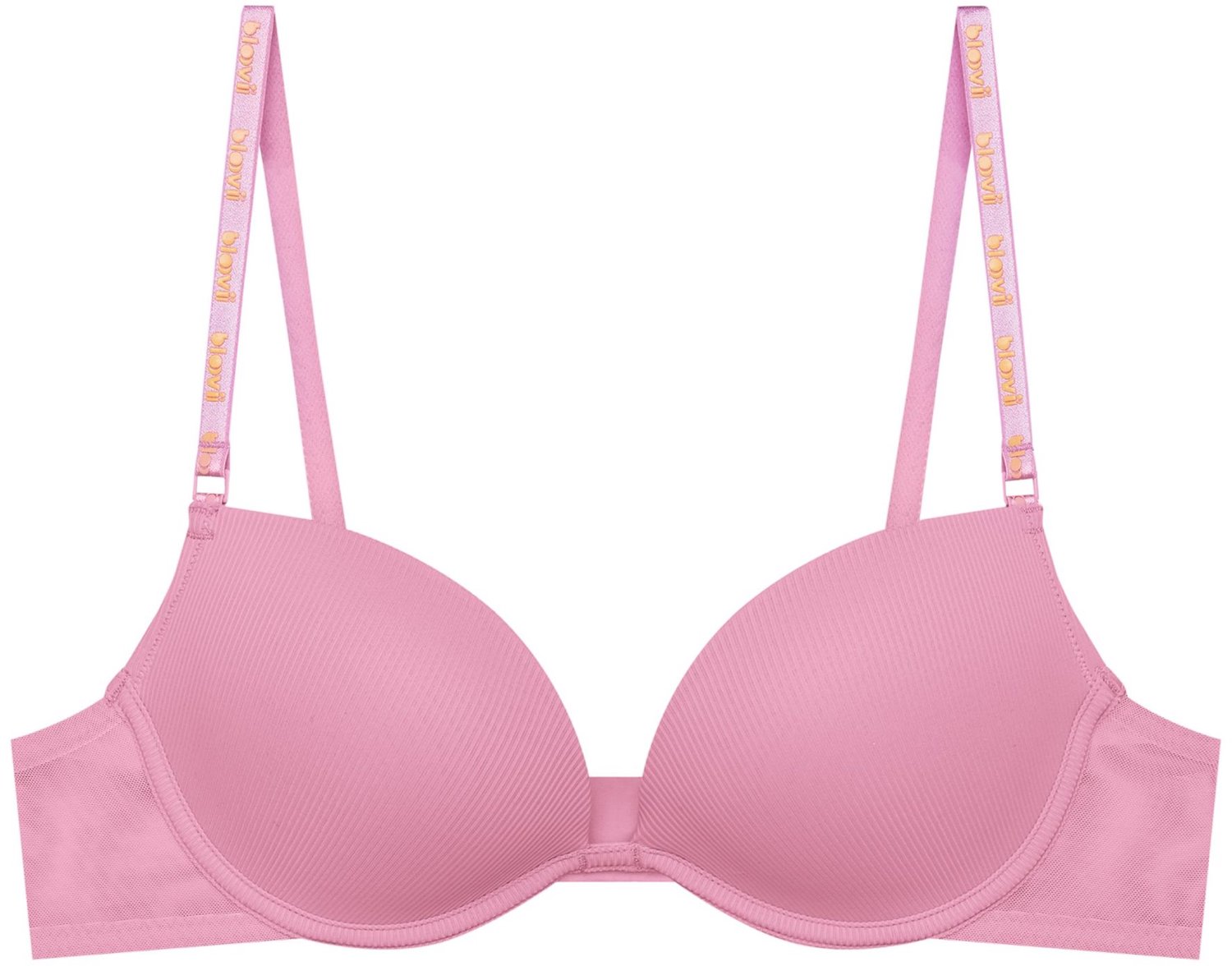 ESOTIQ Saoui Bloovii - Push-upbeha - Roze - Geribbelde cups