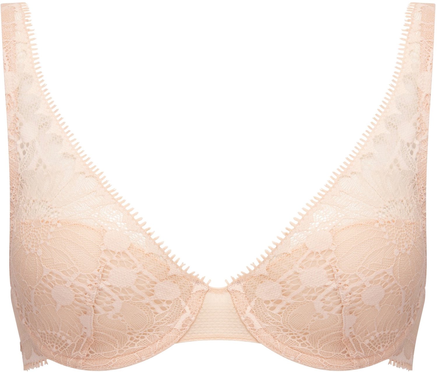 ESOTIQ V0199-80X - Plungebeha - Beige - Kant - Brede schouderbanden