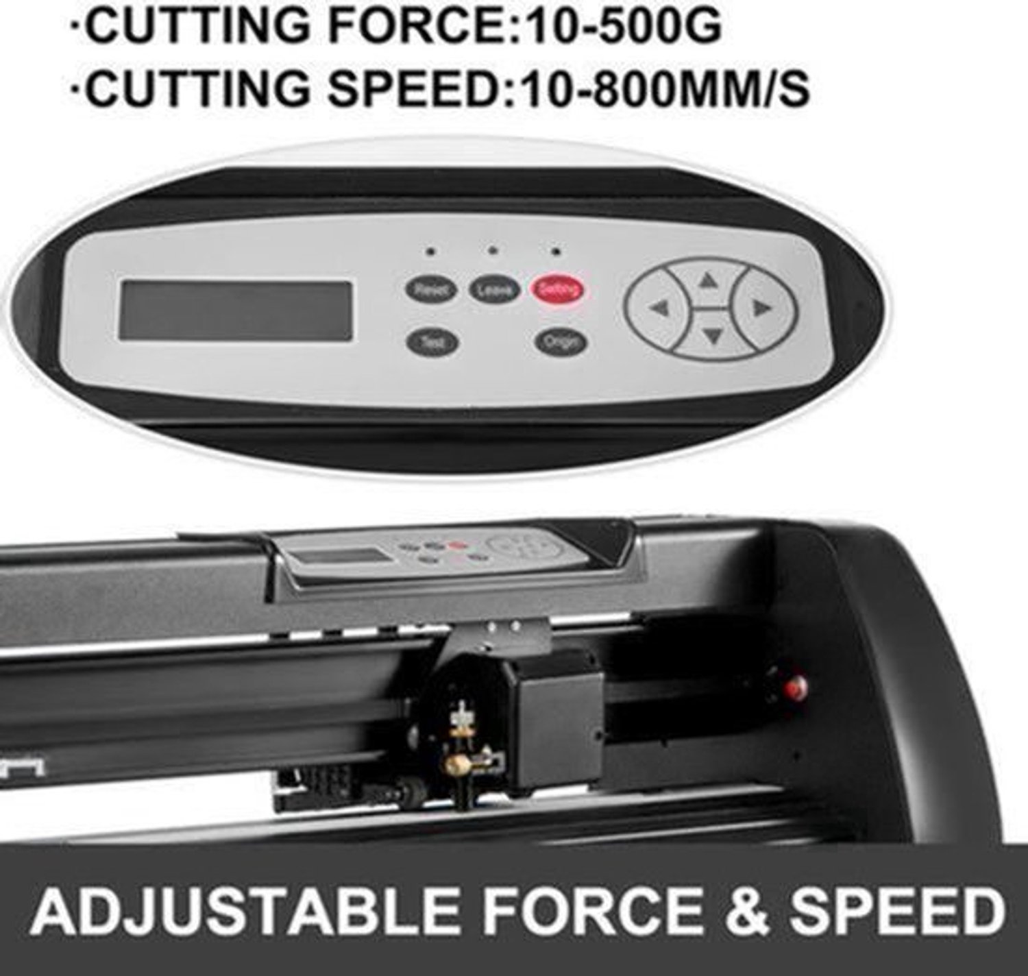 Snijmachines - Vinyl Cutter Plotter - Graveermachine- met Onderstel - 28Inch - Instelbare Snelheid & Druk - Snijplotter Machine - Vinylsnijder - Inclusief Software - voor Sign-Making