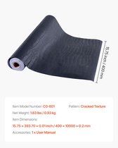 Zelfklevend behang- 40 cm x 10 m- zwart met craquelé-structuur- waterdicht- zelfklevend- gemakkelijk schoon te maken en te verwijderen. Decoratieve vinyl muurrol voor slaapkamer- keuken- kantoor en badkamer.
