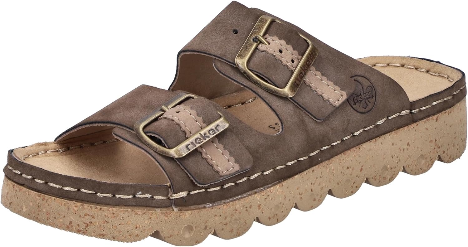 Rieker V8751 Dames Muilezels Bruin