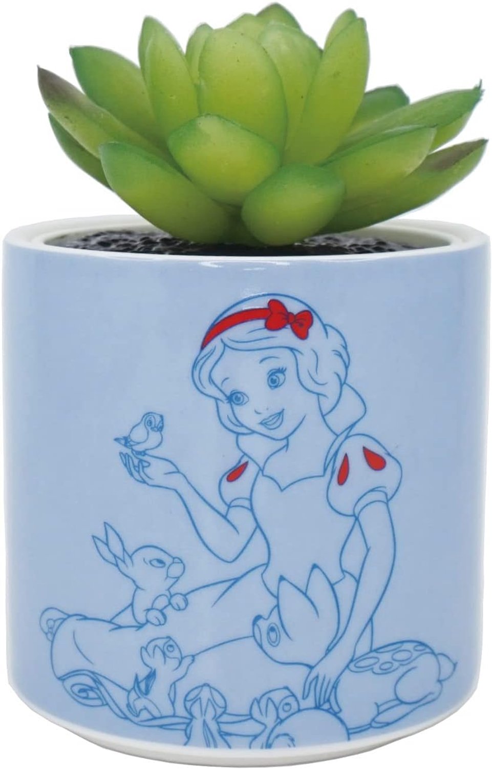 Disney Sneeuwwitje Stenen Bloempot Blauw 150ml