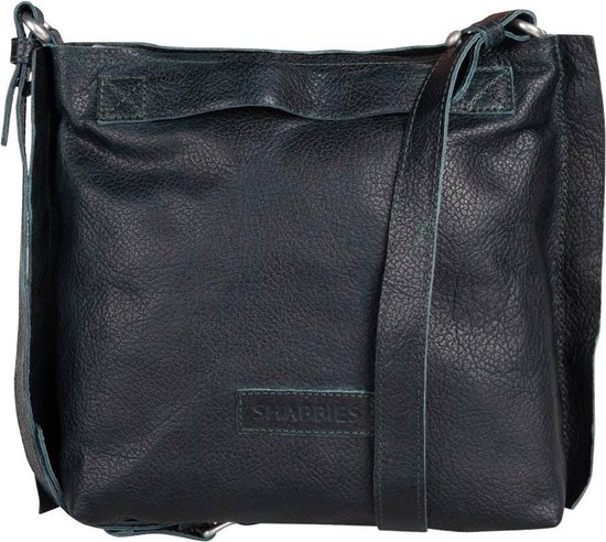 Shabbies Amsterdam Schoudertas Grain Leather Leer - groen | bol.com