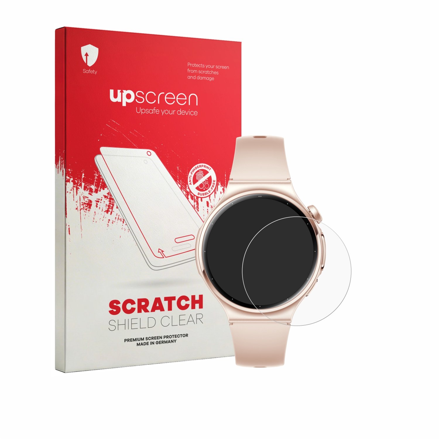 upscreen - Screenprotector voor Huawei Watch 6 42 mm - Folie Beschermfolie transparant