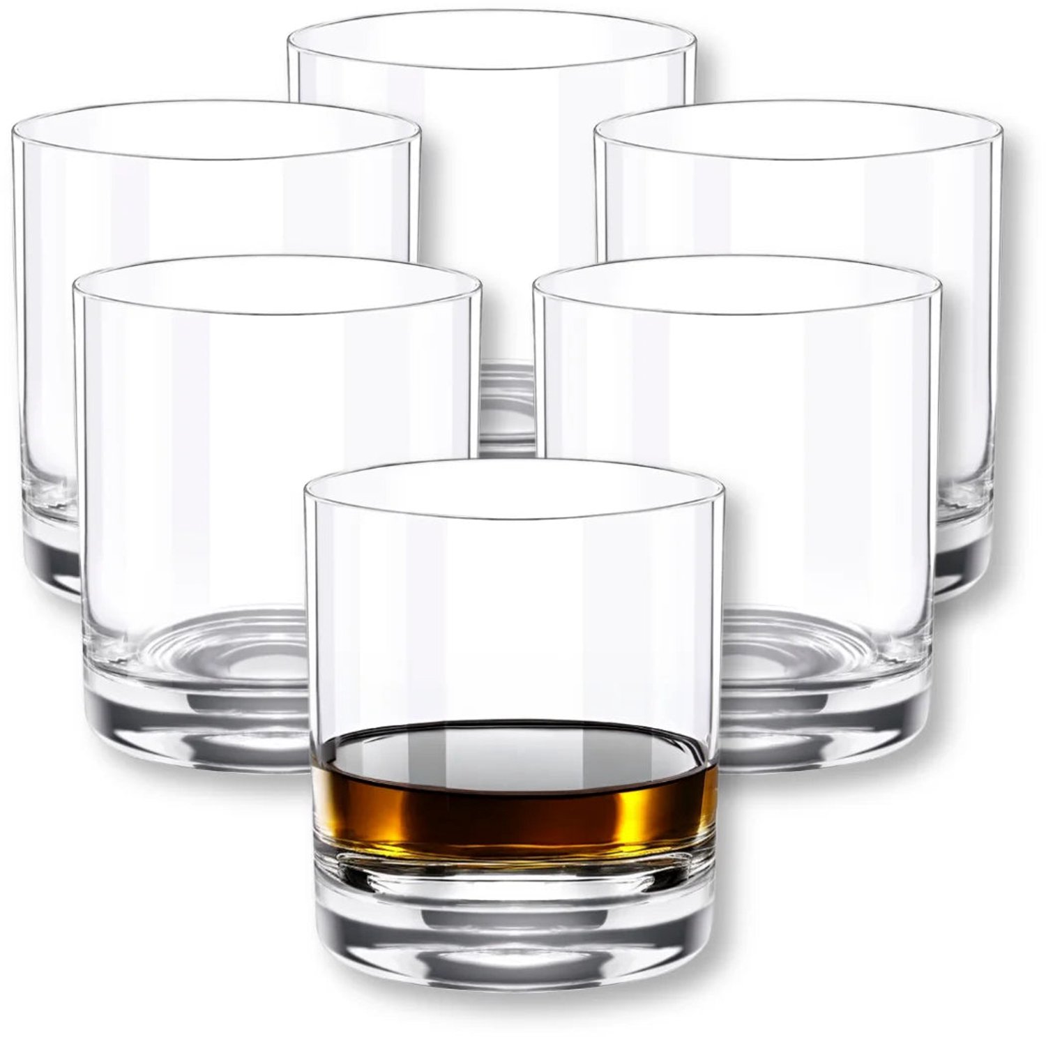 Wilmax Whiskyglas Kristalglas 300ml Set van 6 WL-888023/6A