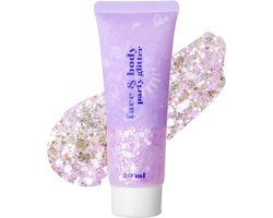 Prreal Body Glitter Gel 50ml, Mermaid Sequins Glitters Rave Accessories