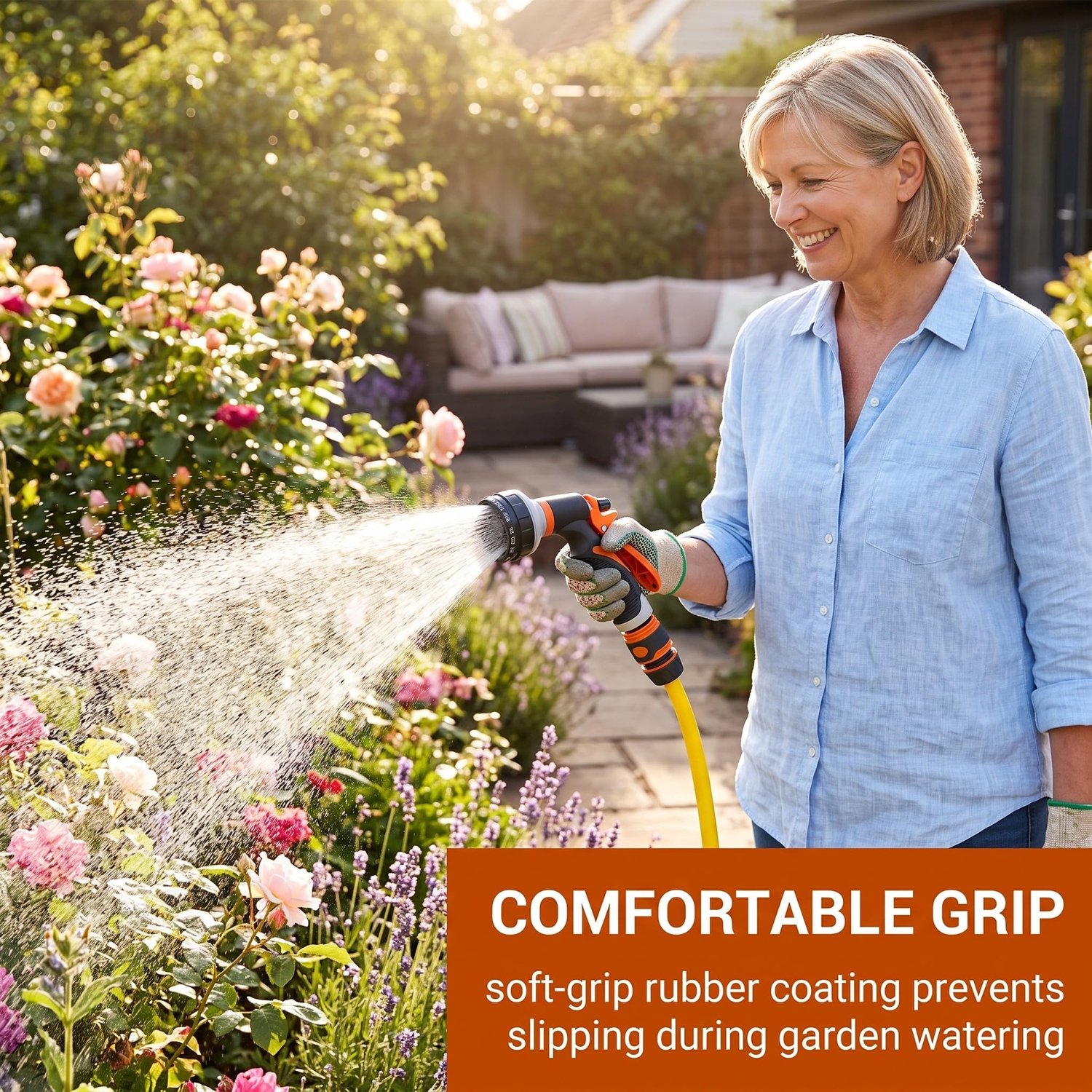 6 stuks slangverbinders 3/4 inch (19 mm) tuinslangkoppelingsset, snelkoppeling met soft-grip rubberen coating - ShopVlot