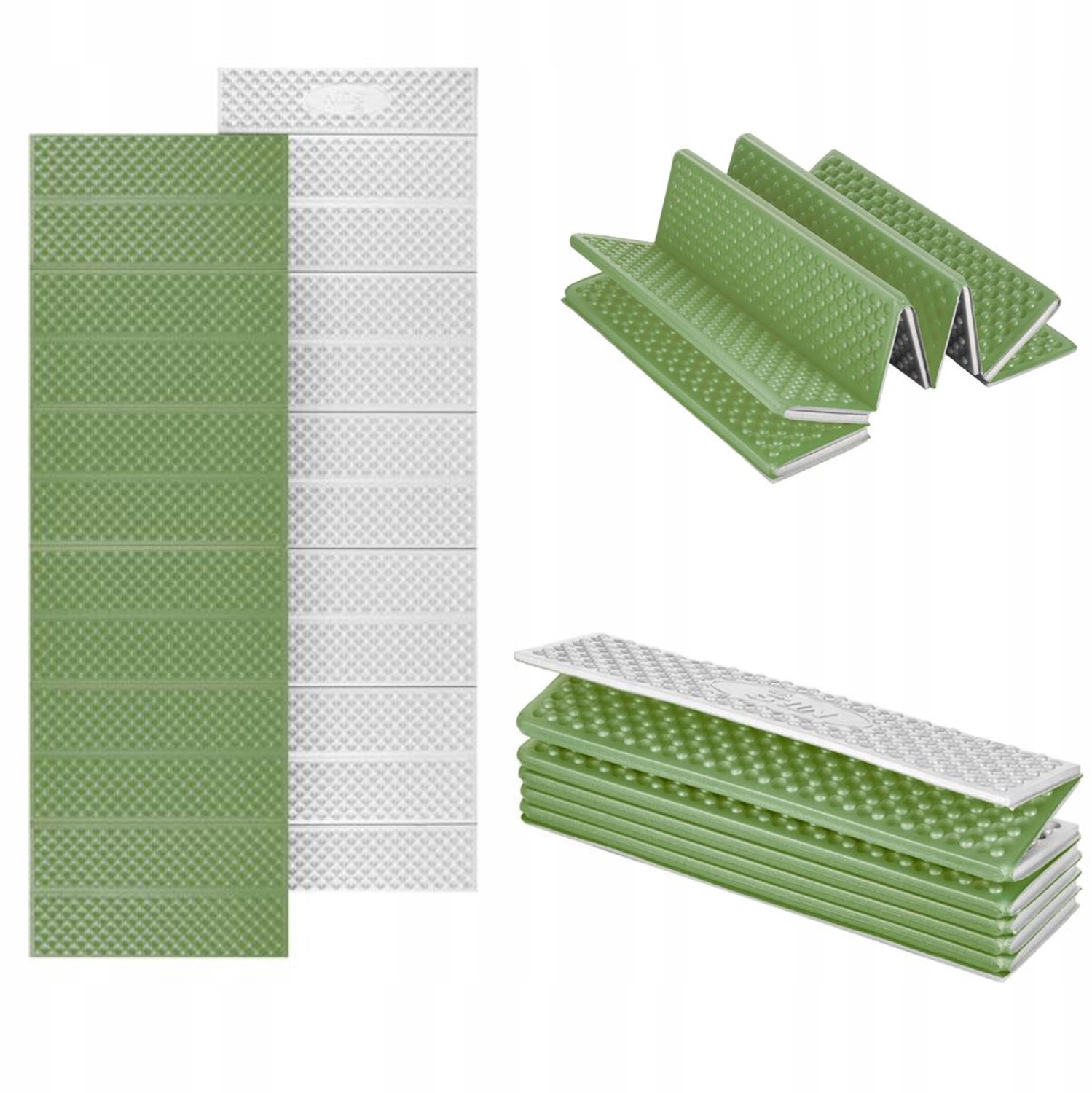 Nils Camp Opvouwbare Kampeermat XPE Aluminium 195 cm Groen