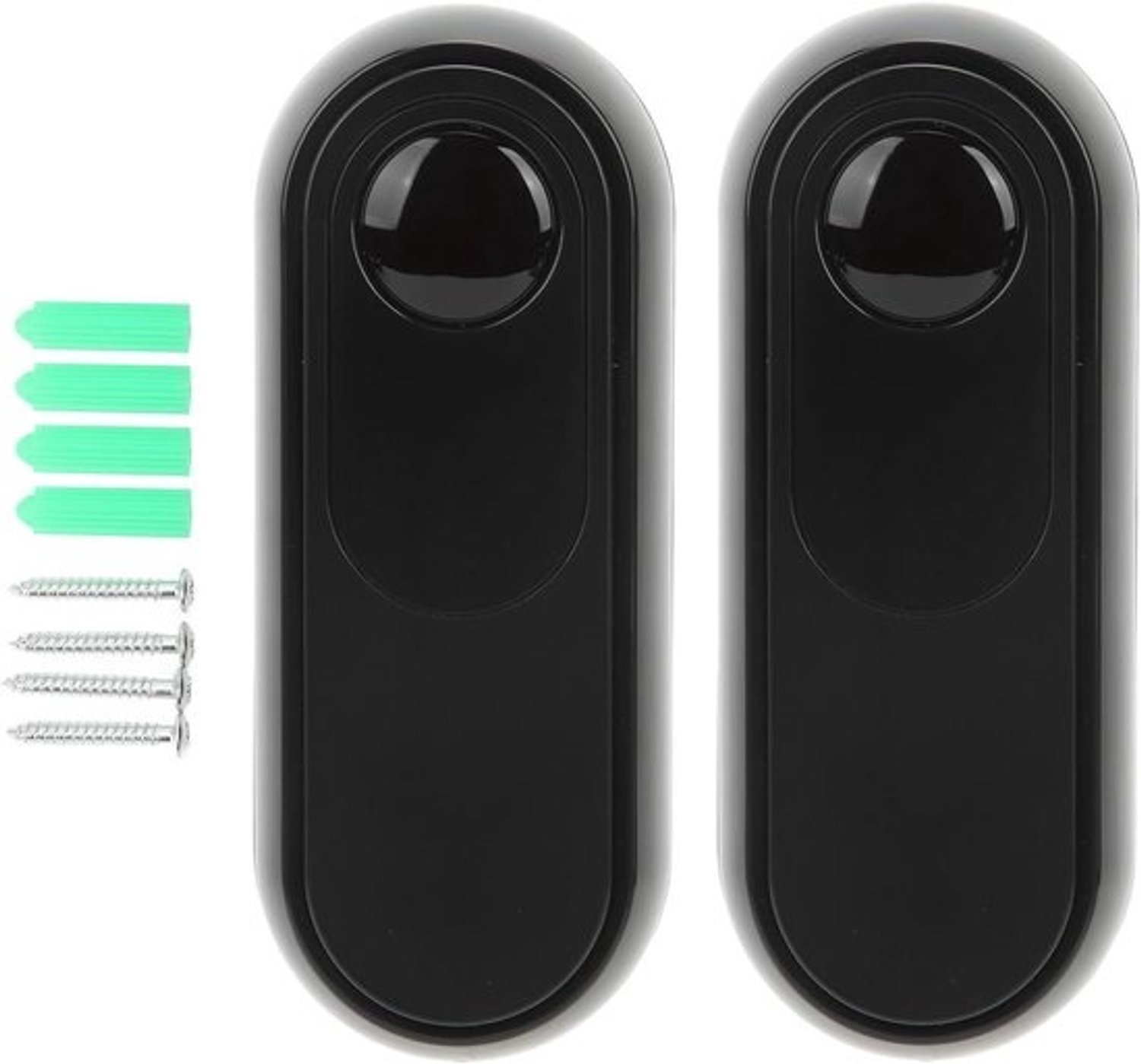 Infrarood Poort Sensor - Draadloos Detectiesysteem - Toegangscontrole - Hoge Gevoeligheid - 15 Meter Bereik - Zwart