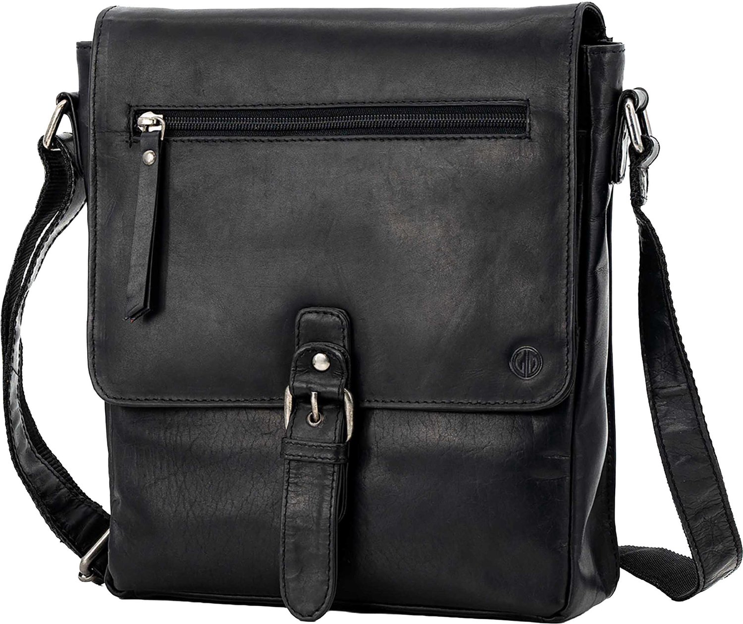 LINDENMANN heren leren tas - zwart