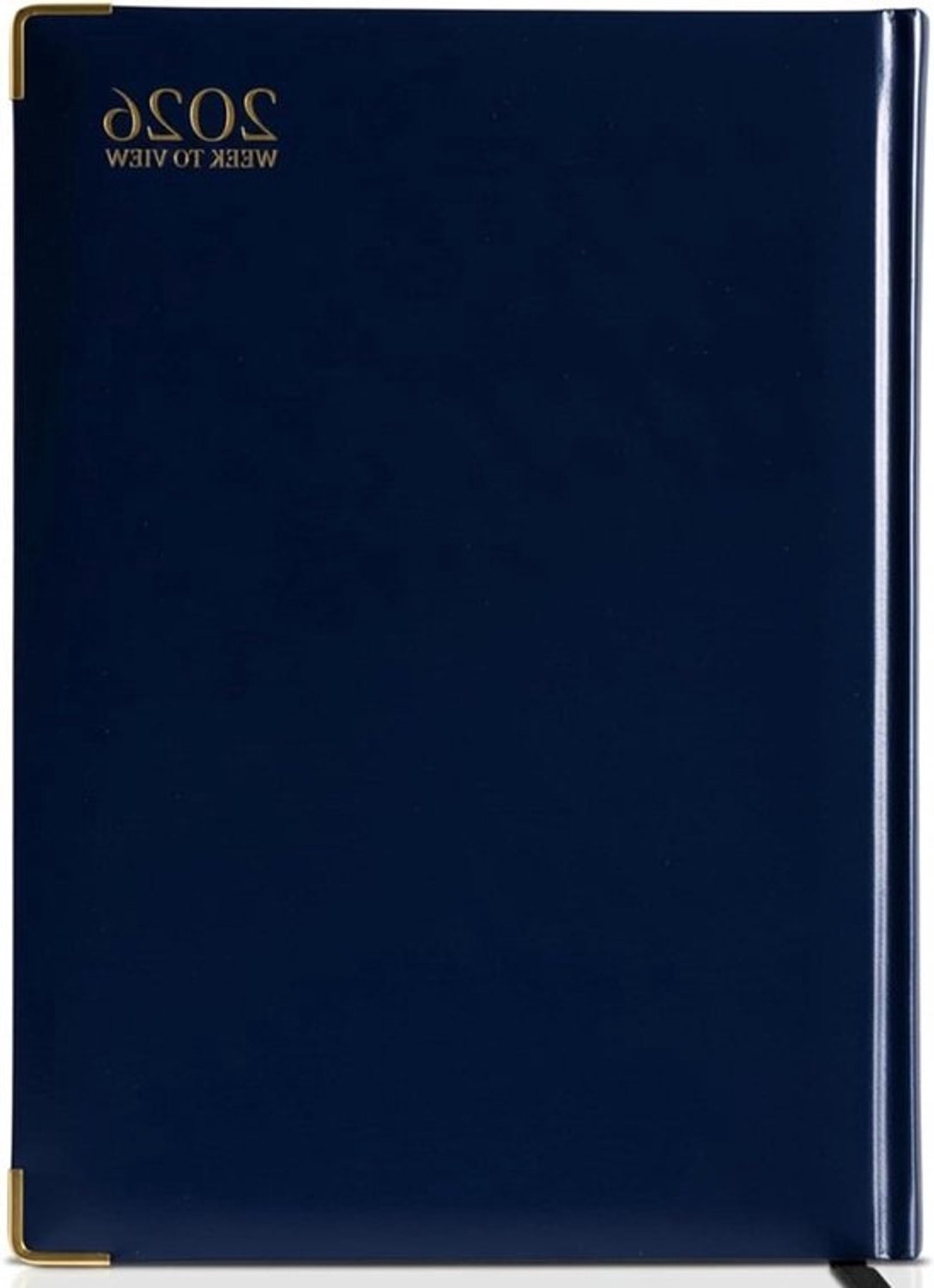 Weekplanner A4 - Agenda Dagboek - Jaar Plannen - Week per Zicht - A4 Formaat - Blauw