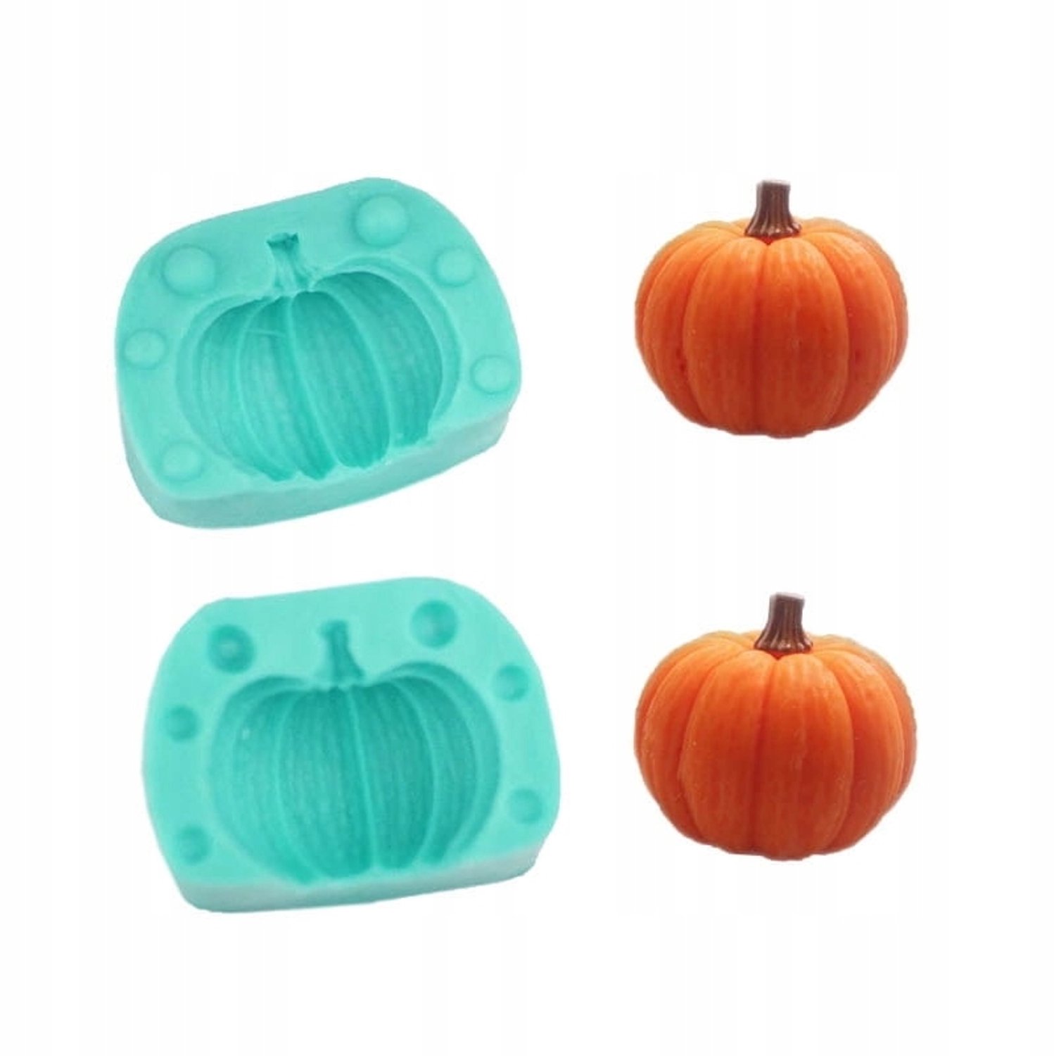3D Siliconen Pompoen Vorm voor Suikerdecoratie - Halloween