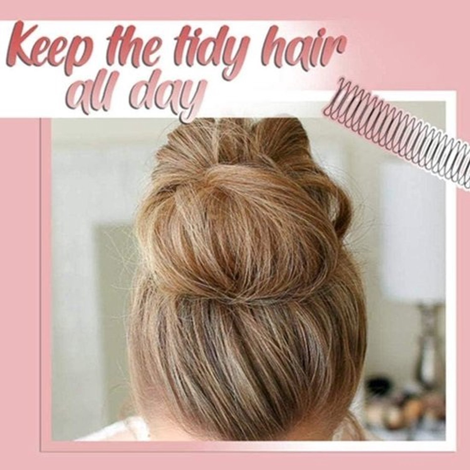 Haar Afwerking Fixer Kam - Onzichtbare Fringe Clip - Kapsel Styling - U-Vorm Ontwerp - Mini Formaat - Zwart