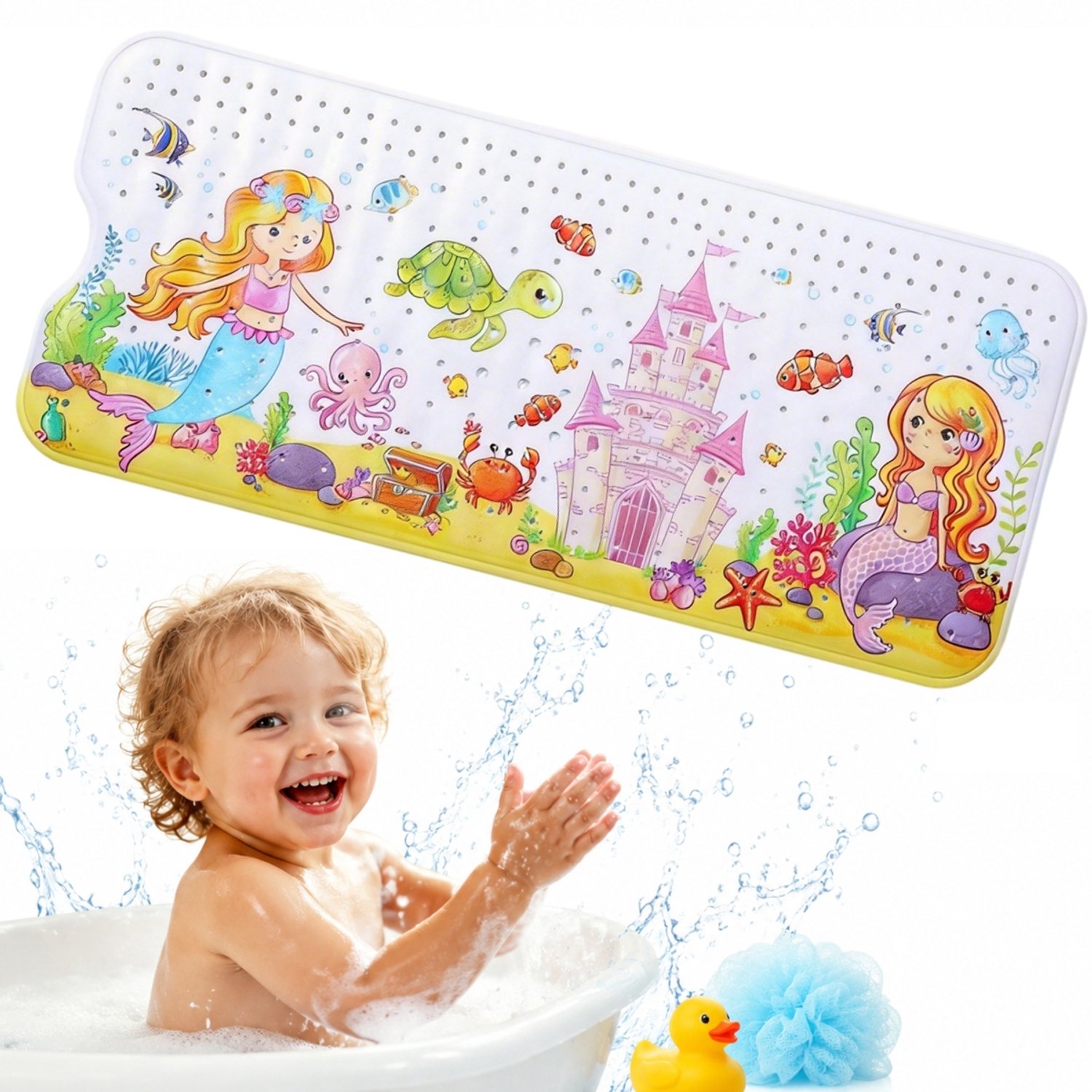 Antislip Badmat 100x40cm - Veilig en Leuk voor Kinderen