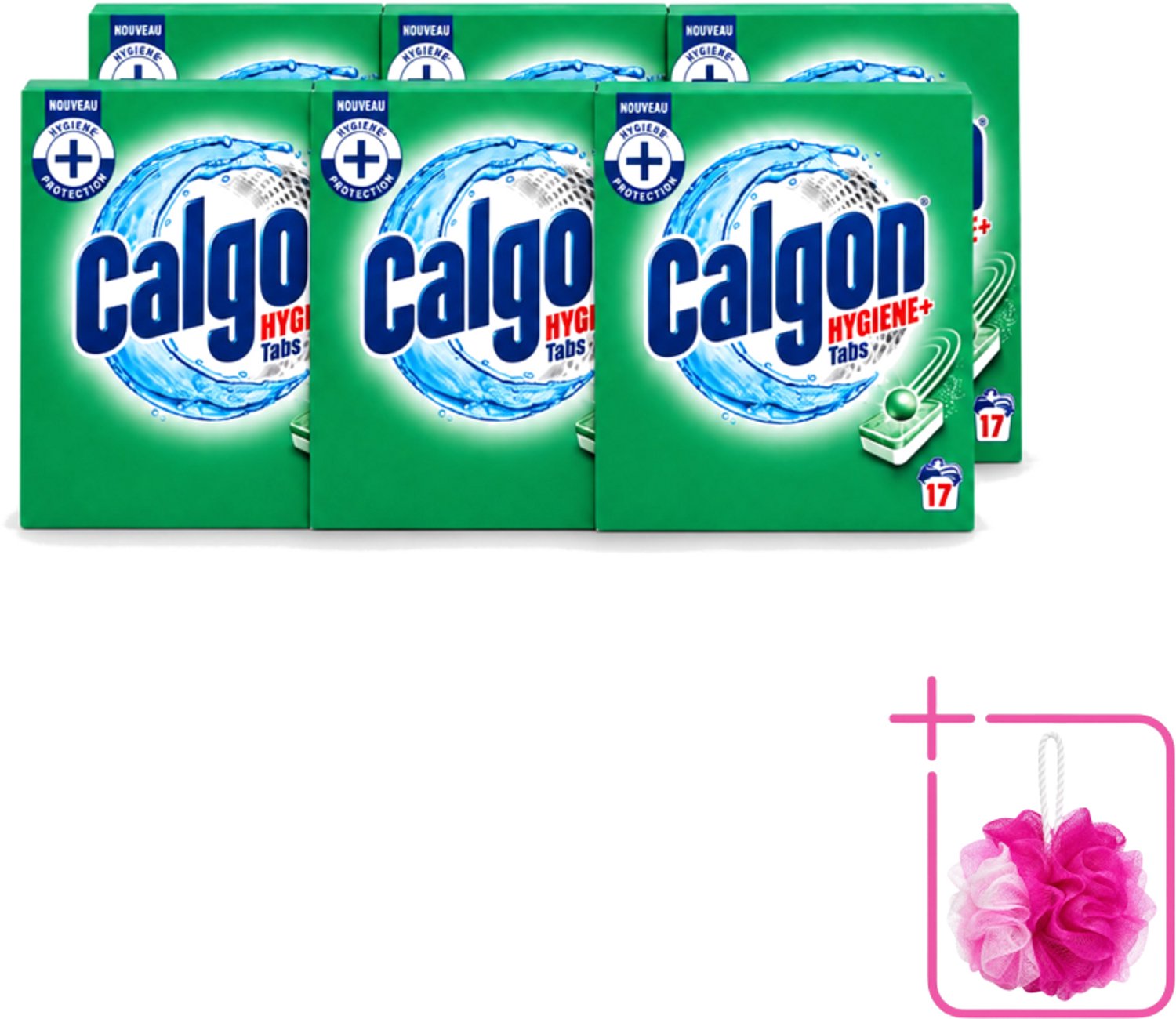 6 x Calgon - Ontkalkingsmiddel - 221 g - 17 Capsules - Bulkverpakking - Ontkalken wasmachine - Douchemop - Kalkaanslag