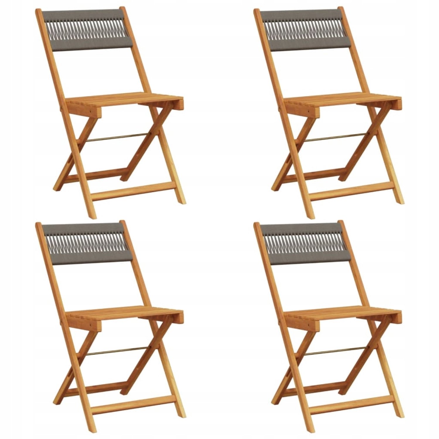4x Houten Klapstoelen Tuin - Comfortabel & Duurzaam Acaciaboom